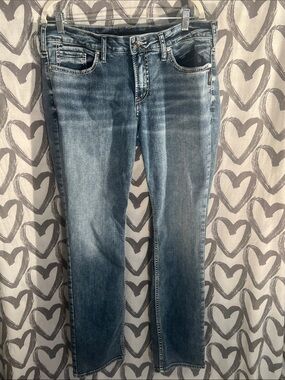 SUKI SILVER JEANS 14W/32L 💖🙌